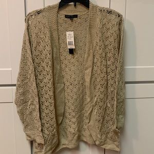 NWT Lightweight Tan Cardigan. Napa Valley Size XL